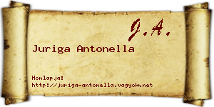 Juriga Antonella névjegykártya